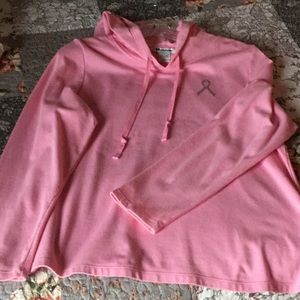 Pink breast cancer awareness pullover